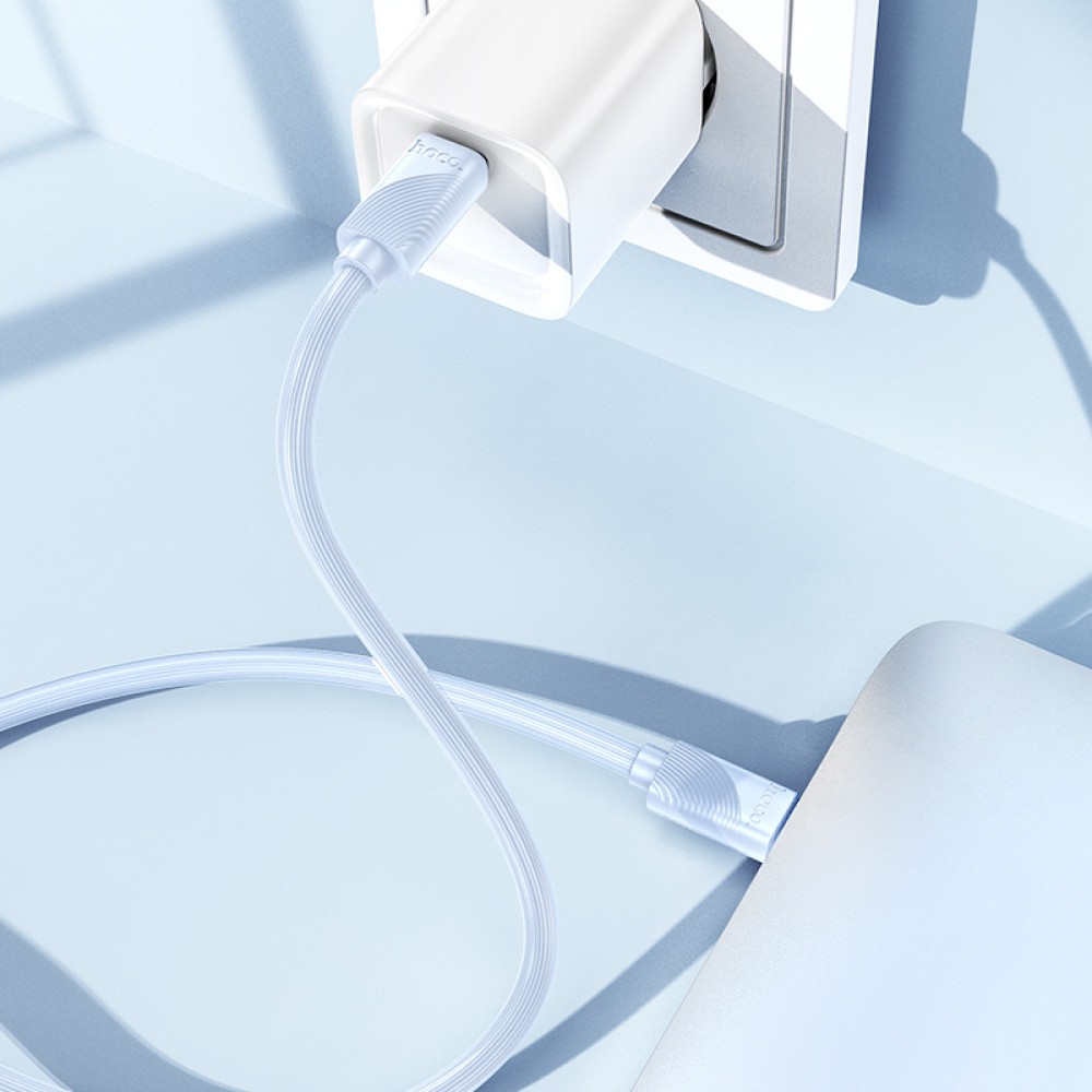 Кабель Hoco X114 Energy Type-C to Type-C 60W 1m (Білий)-3