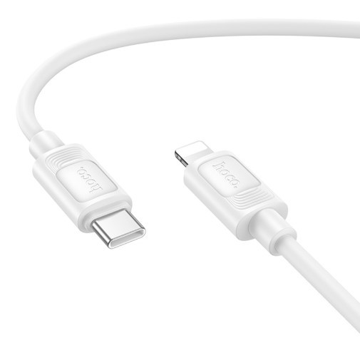 Кабель USB Hoco X122 Silicone Type-C to Lightning 27W (Білий)-1