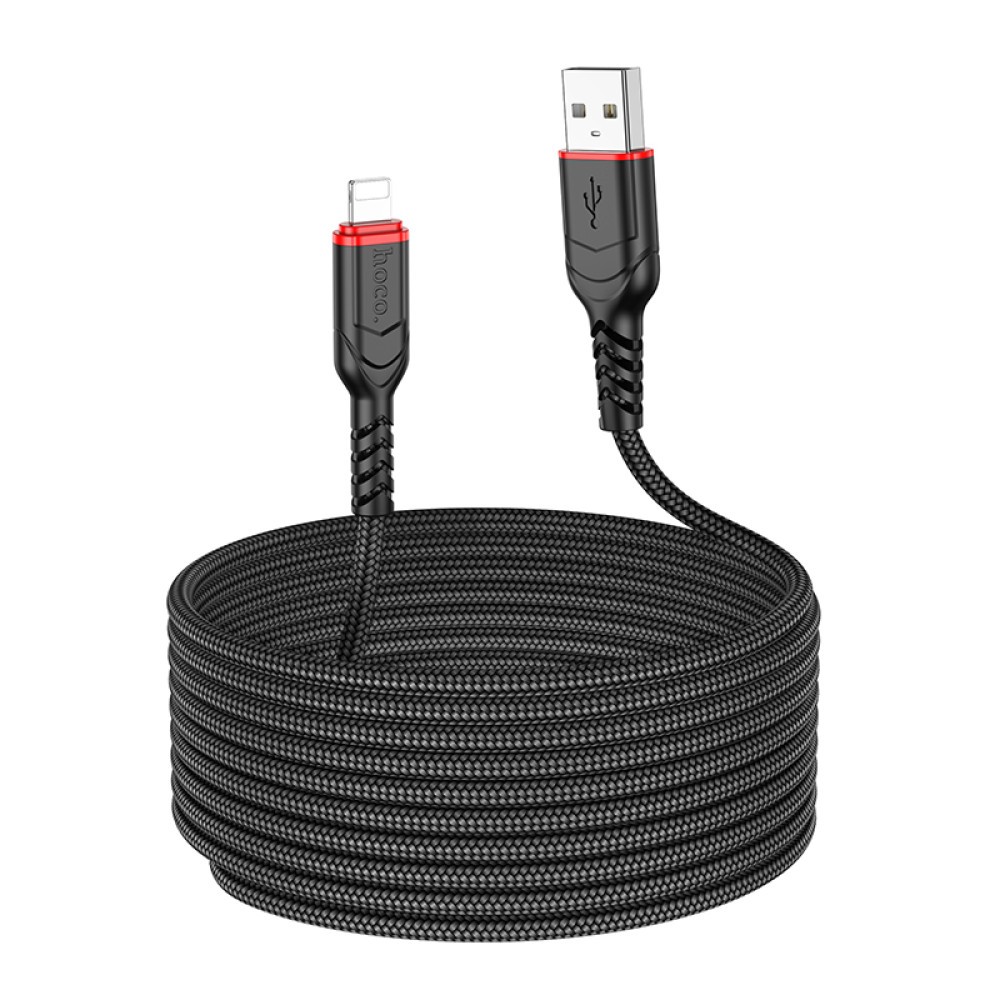 USB cable HOCO X59  Lightning 2.4A (3m) black-3