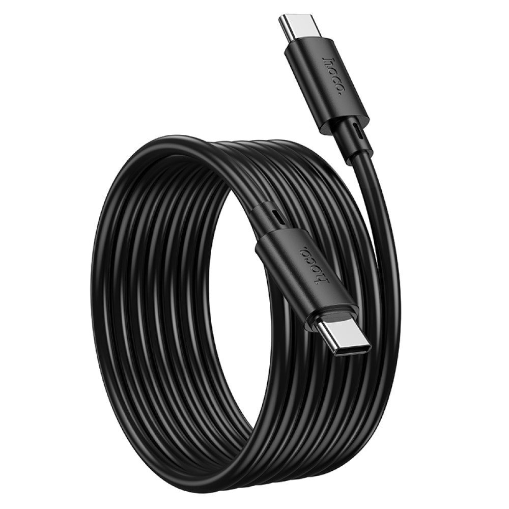 Зарядний шнур Hoco X88 Gratified charging data cable Type-C to Type-C 60w 2m Black-2