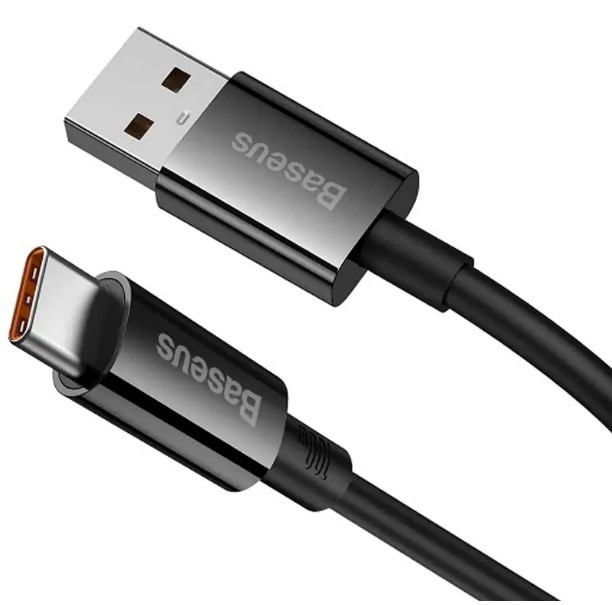 Кабель Baseus Superior Series USB to Type-C 100W (2m) (P103201) (Чорний)-1