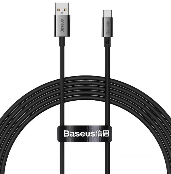 Кабель Baseus Superior Series USB to Type-C 100W (2m) (P103201) (Чорний)-2