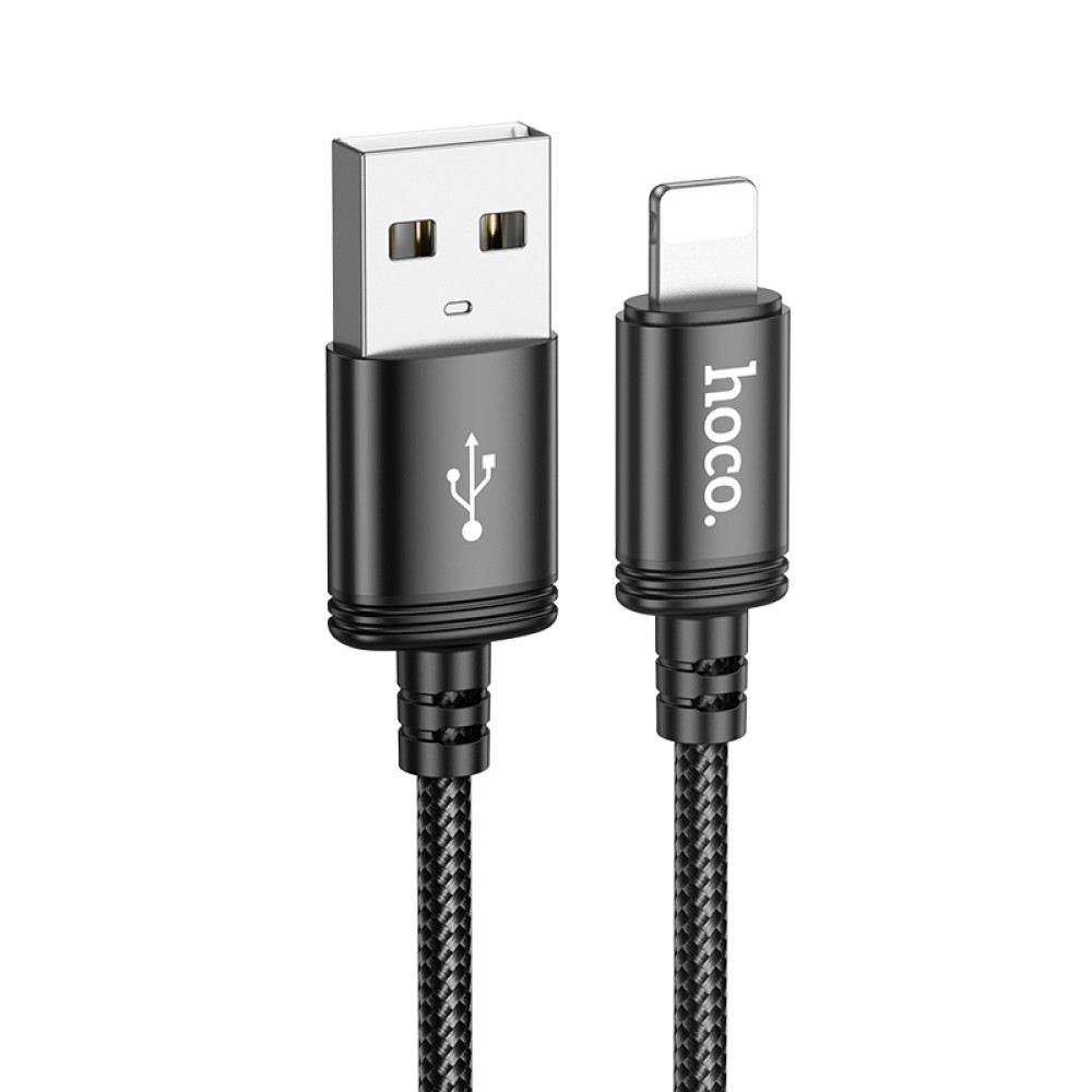 Зарядний шнур Hoco X89 Wind Lightning (2m) (Black)-1