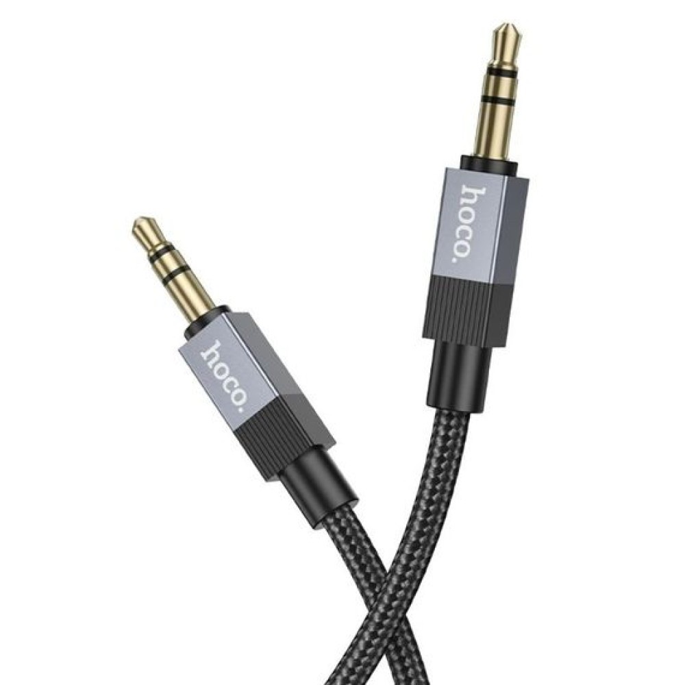 AUX Hoco UPA32 Clever 3.5mm male to 3.5mm male 1m (Чорний)-1