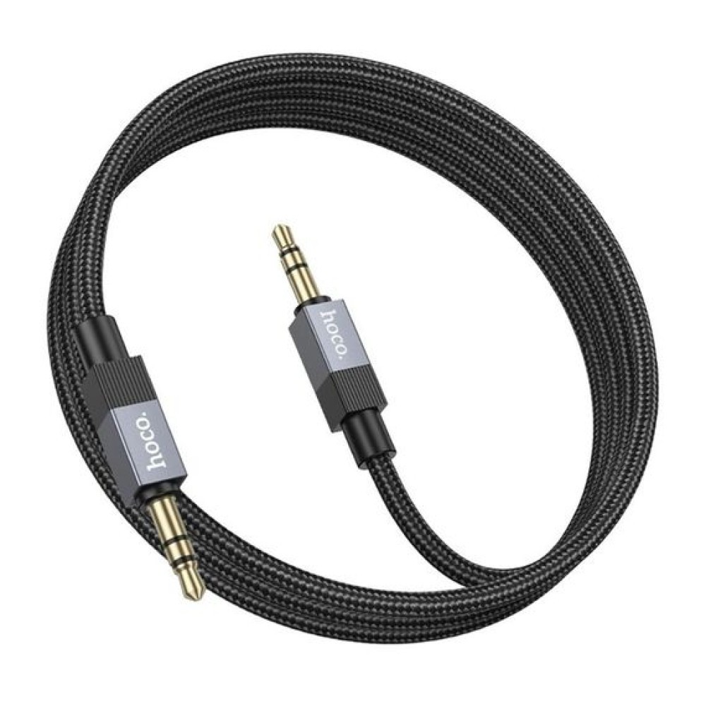 AUX Hoco UPA32 Clever 3.5mm male to 3.5mm male 1m (Чорний)-2