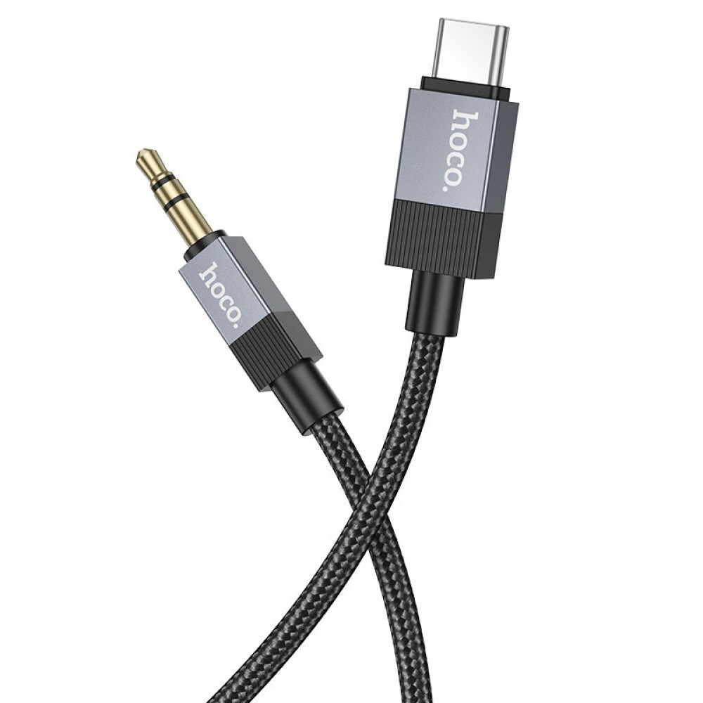 Audio Converter Hoco UPA32B Clever Type-C male to 3.5mm male 1m (Чорний)-2