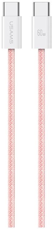 Кабель Usams U86 Type-C to Type-C PD 60W 5A 1.2m (Pink)-1