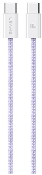 Кабель Usams U86 Type-C to Type-C PD 60W 5A 1.2m (Purple)-1