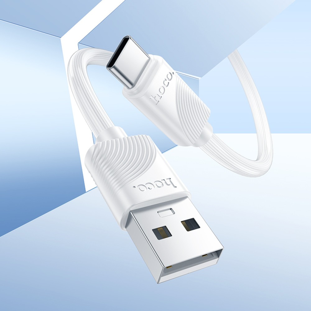 Кабель Hoco X114 Energy USB  to Type-C (3A) 1m (Білий)-2