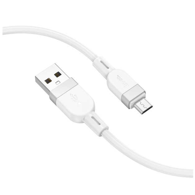 Кабель Hoco X109 Silicone для Micro 2.4A 1m (Білий)-1