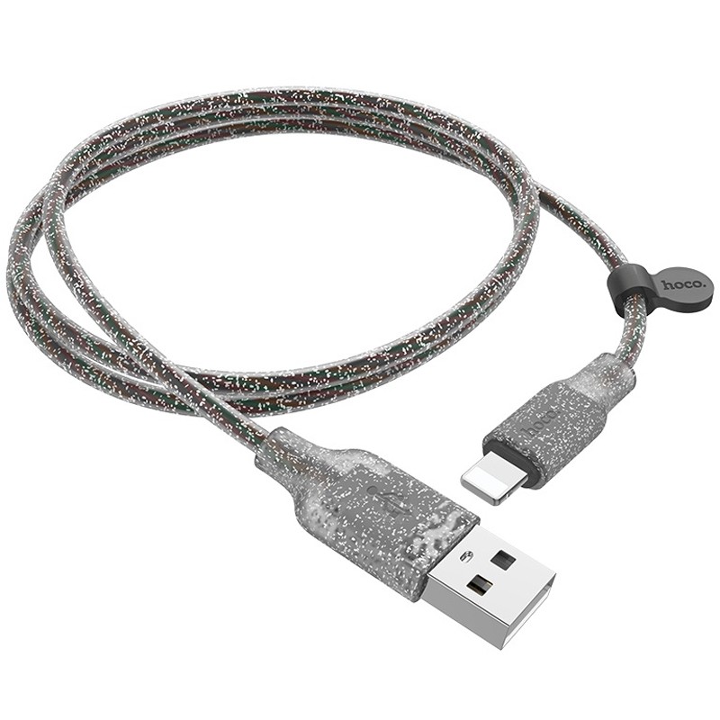Кабель Hoco U73 "Star" Lightning (1.2М) чорний-0