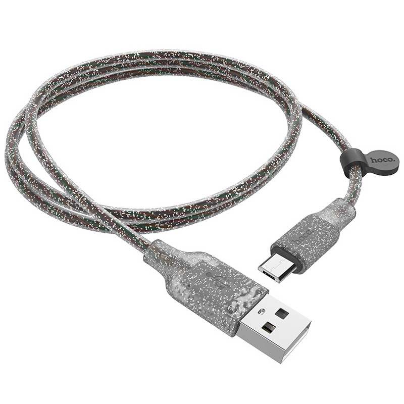 Кабель Hoco U73 "Star" MicroUSB (1.2М) чорний-0