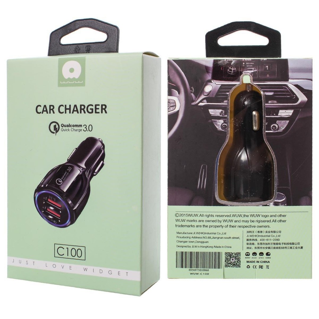 АЗУ WUW C100 (3.0A) чорний-0