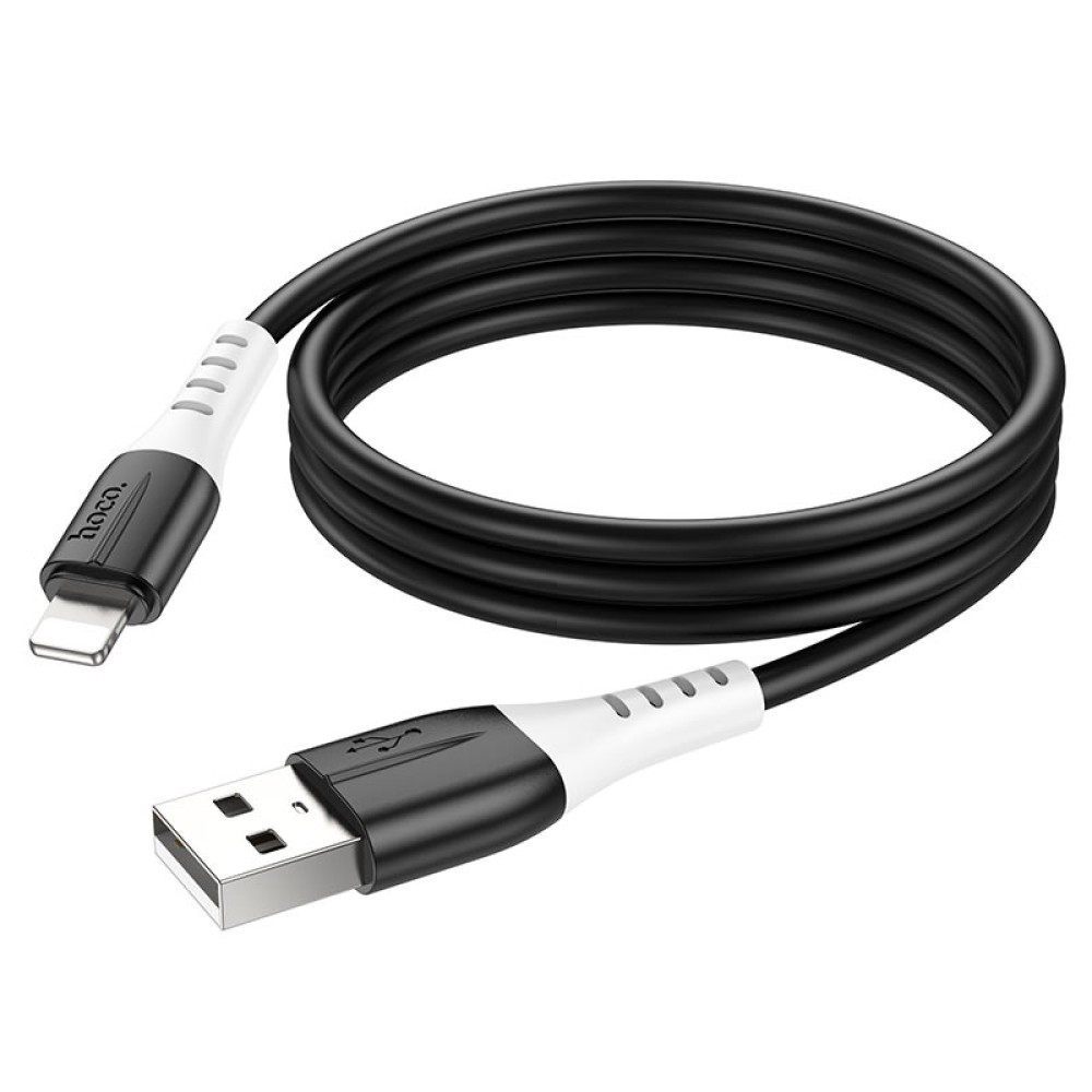 Зарядний шнур Lightning  Hoco X82 Silicone (Чорний)-1