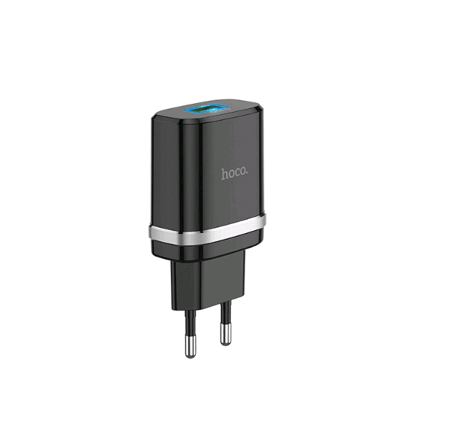 СЗУ HOCO C12Q Smart QC3.0/1USB/3A Black-0