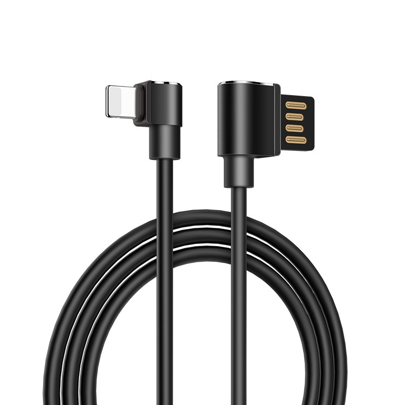 Кабель HOCO U37 Long roam charge Lightning 1.2m Black-0