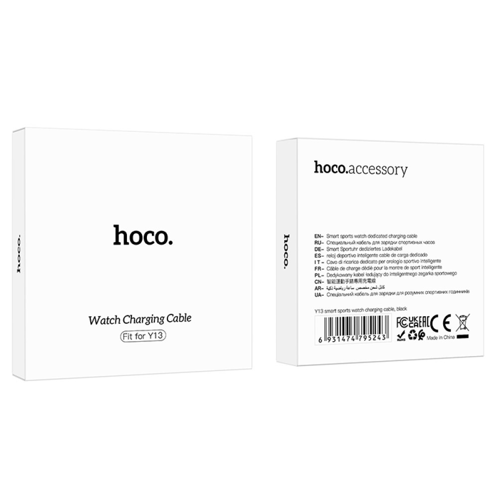 Кабель Hoco Y13 Smart Sports для зарядки Smart Watch (Чорний)-0