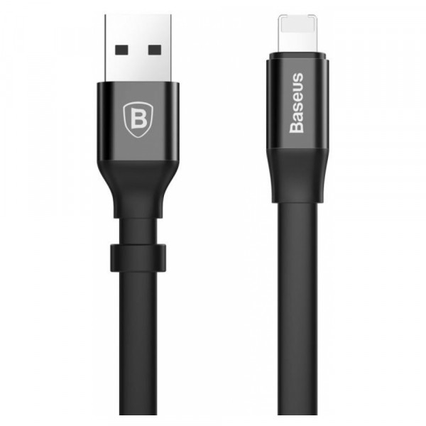 USB кабель Baseus 2-in-1 Portable Cable (Lightning+MicroUSB) 1,2M чорний-0