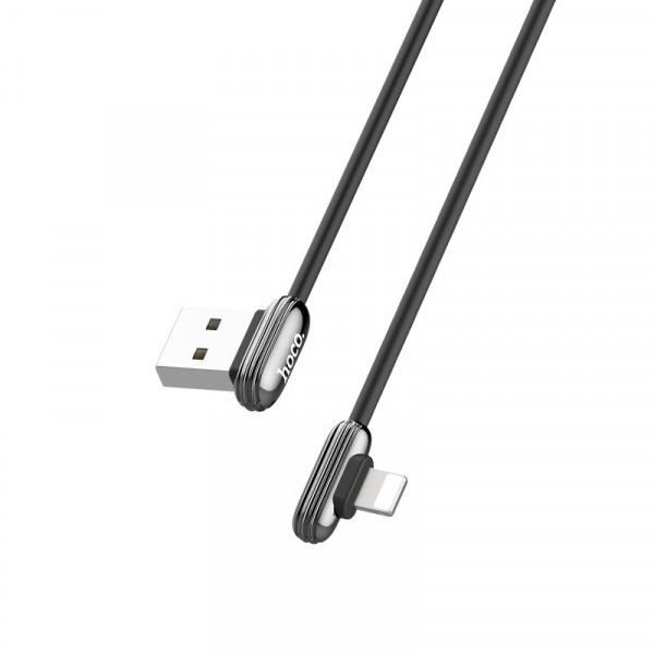 Кабель HOCO U60 Soul Secret Lightning 2,4/1,2m Metal Gray-0