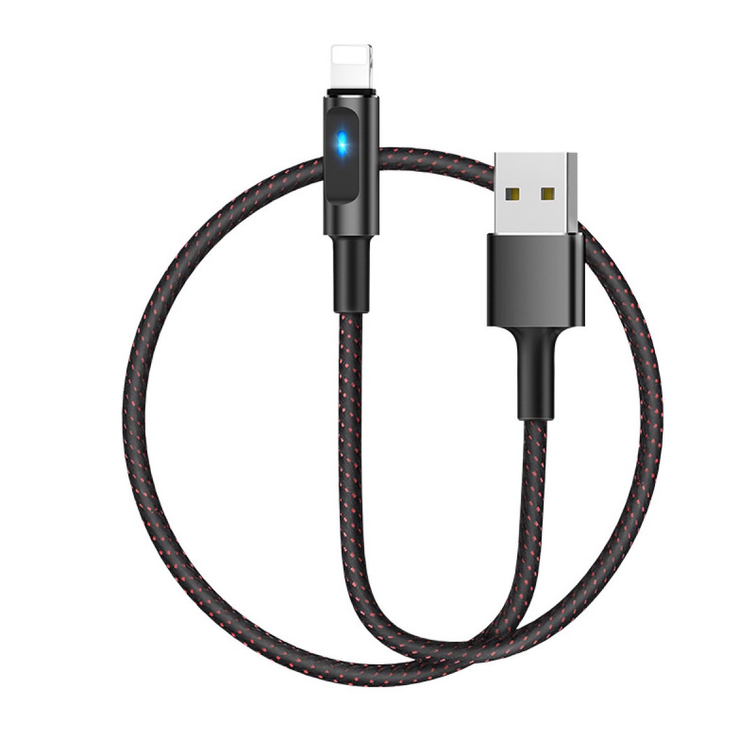 Кабель Lightning Hoco U47 Essence core smart power чорний-0