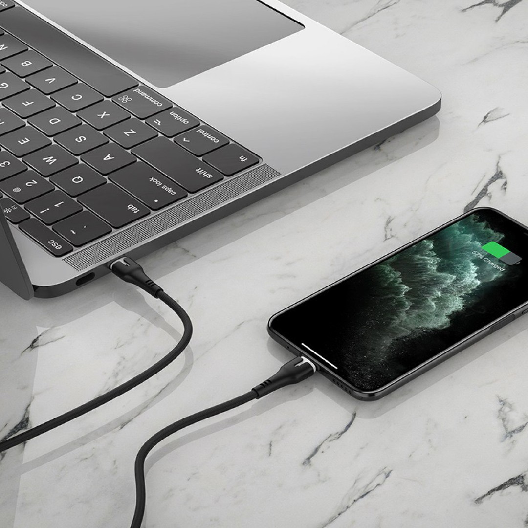 Кабель TYPE-C to Lightning Hoco X45 Surplus PD 18W чорний-1