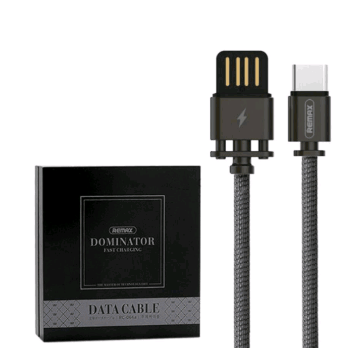 Кабель USB Remax RC-064a Type-C чорний-0