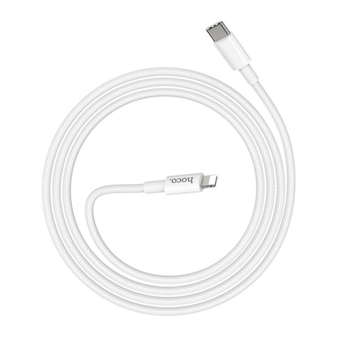 Кабель TYPE-C to Lightning Hoco X56 20W білий-1