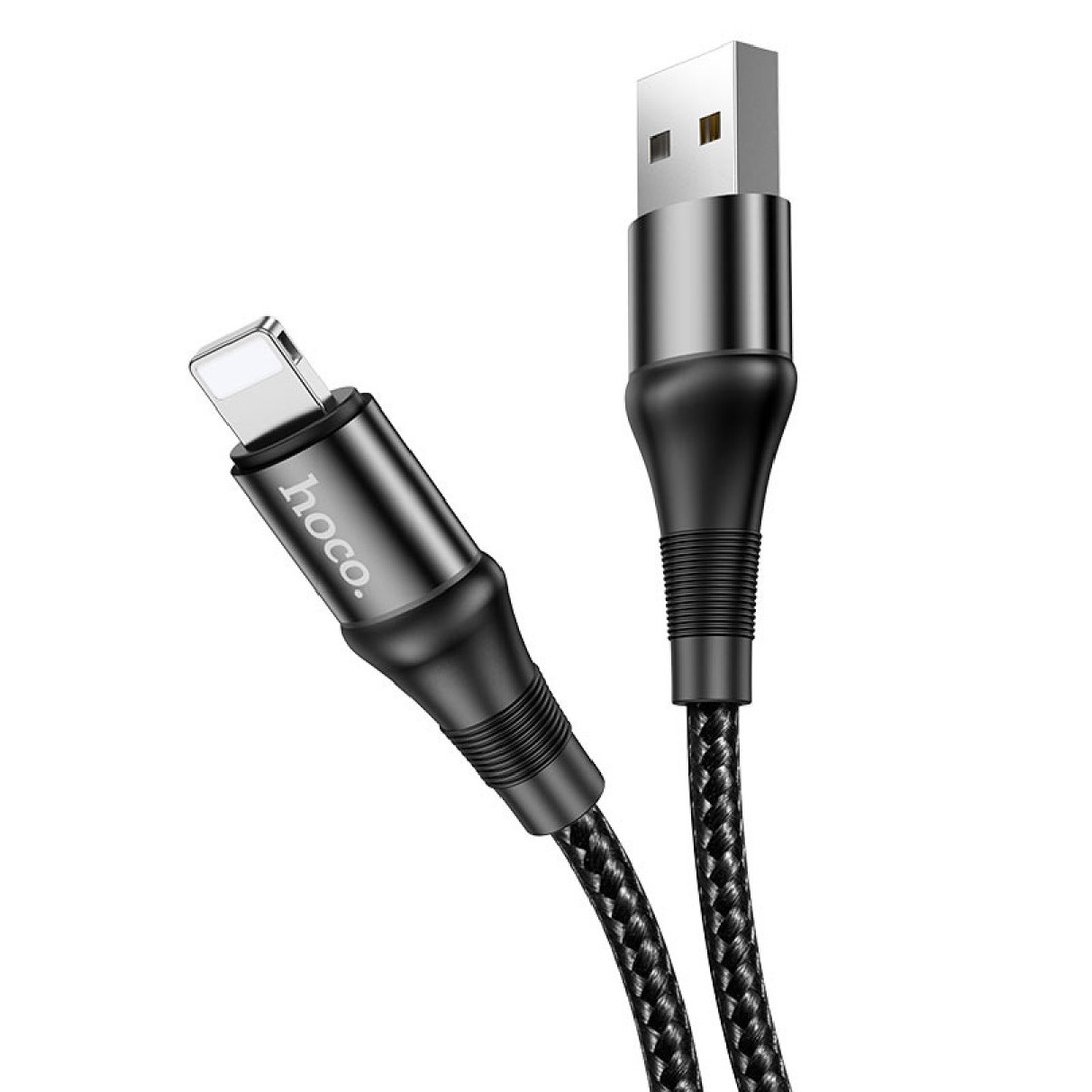 Кабель Lightning Hoco X50 Excellent чорний-1