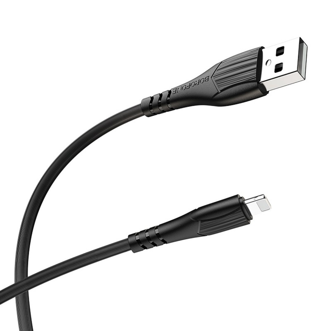 Кабель Lightning Borofone BX37 Wieldy 1m чорний-0