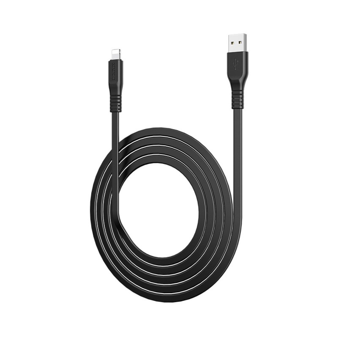 Кабель Lightning Borofone BX23 Wide power 1m чорний-0