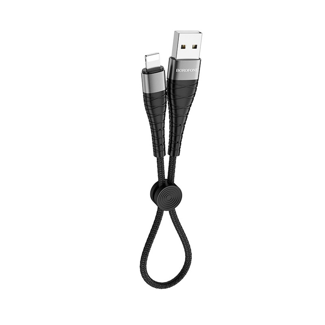 Кабель Lightning Borofone BX32 Munificent 0.25m чорний-0