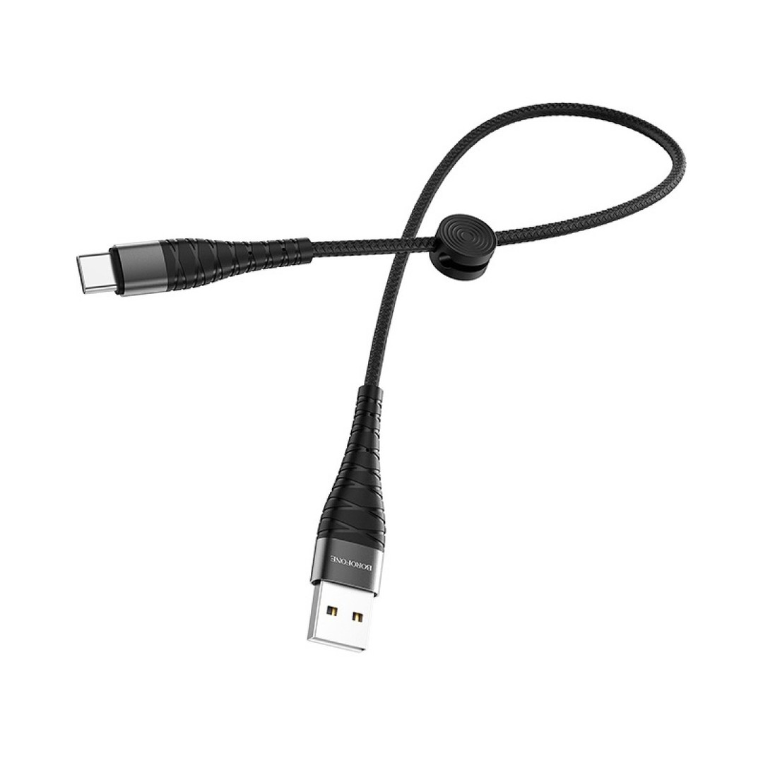 Кабель Type-C Borofone BX32 Munificent 0.25m чорна-0