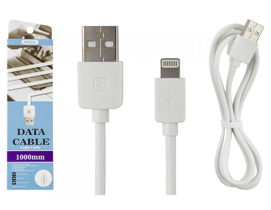 USB cable Remax (RC-006i) Light speed (1 m) Lightning білий-0