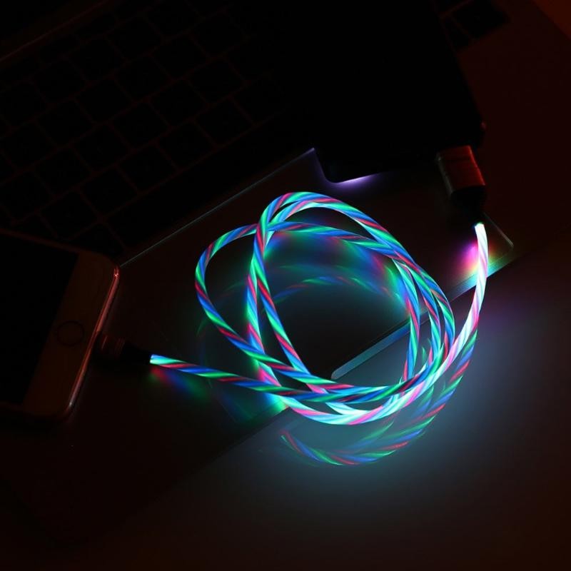 USB cable Remax  (RC-130i) Luminous Lightning White-1