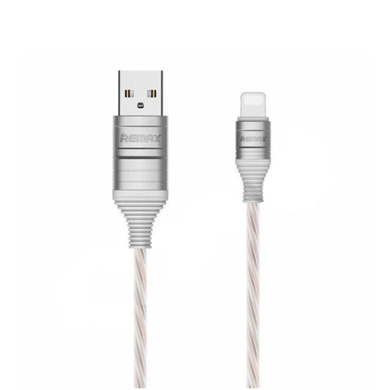 USB cable Remax  (RC-130i) Luminous Lightning White-0