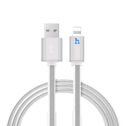 Кабель  Hoco UPL12 Metal Jelly Knitted Lightning-0