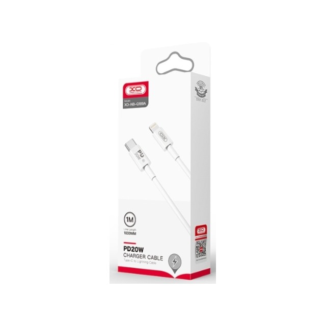 Кабель XO NB-Q189A PD 20W Type-c to Lightning 1M (White)-1