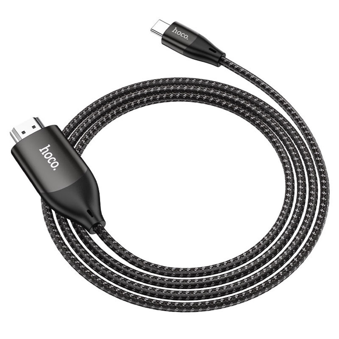 Кабель Hoco UA16 Type-C to HDMI HD (Сірий)-1