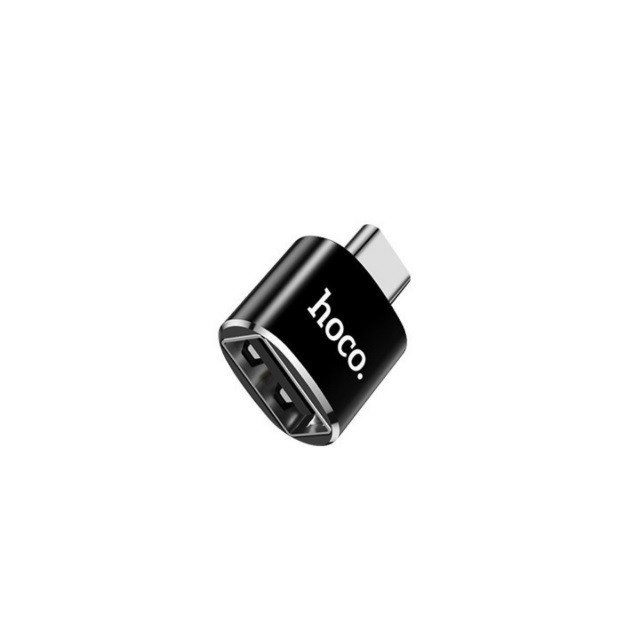 Перехідник Hoco UA5 Type-C to USB converter Black-0