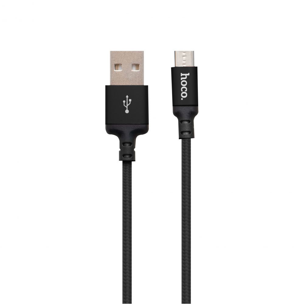 Кабель USB Hoco X14 Times Speed Micro (Чорний)-1
