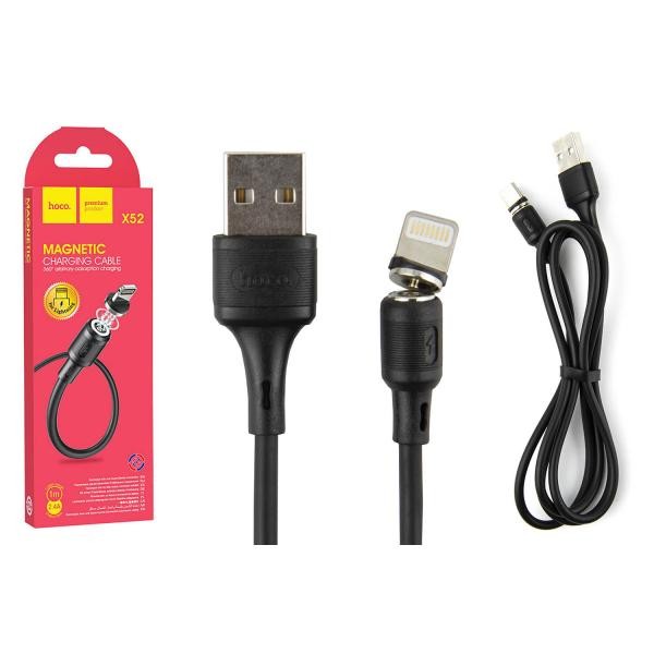 Magnet cable HOCO X52 Lightning (1m) (Чорний)-0