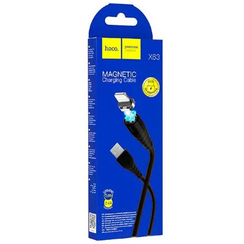 Magnet cable HOCO X63 Lightning (1m) (Чорний)-0