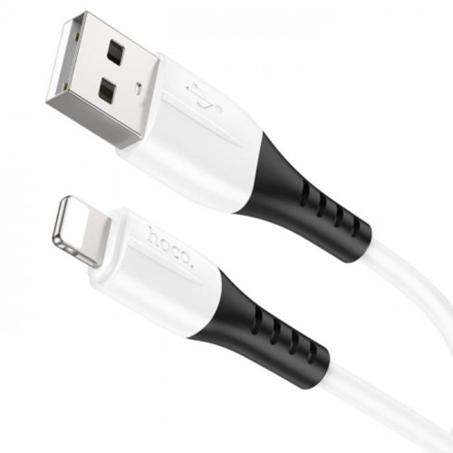 Зарядний шнур Lightning Hoco X82 Silicone (Білий)-1