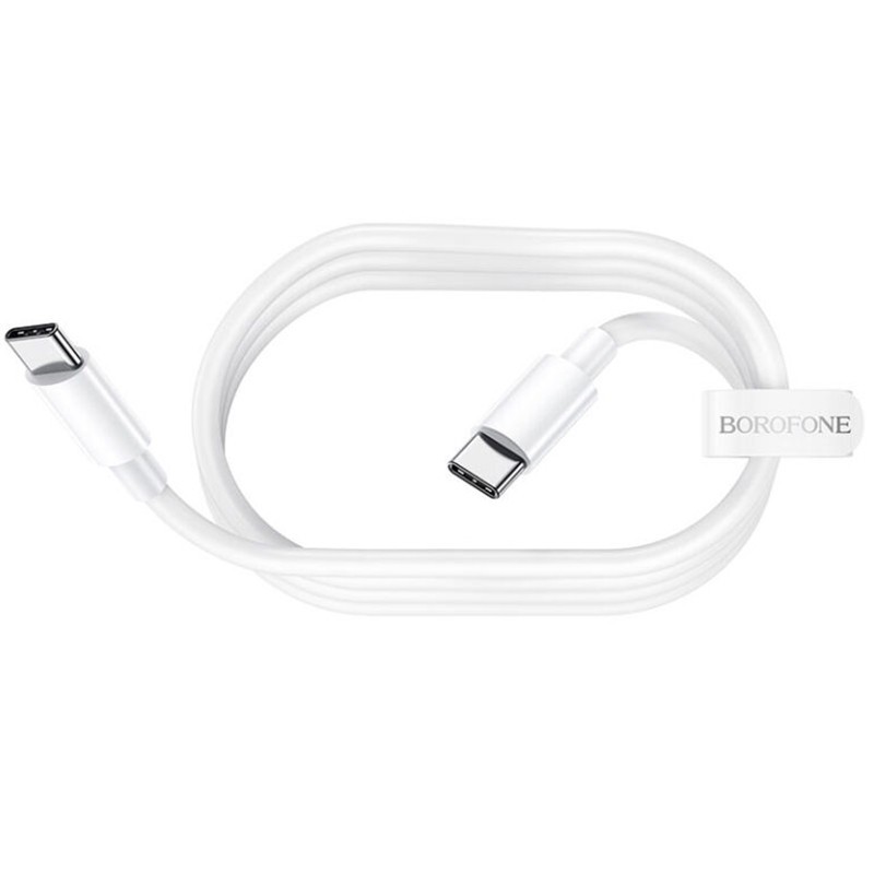 Зарядний шнур Borofone BX44 TYPE-C to TYPE-C 1m (Білий)-0
