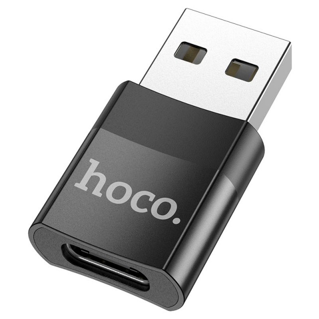 Перехідник Hoco UA17 USB to TYPE-C converter Black-1
