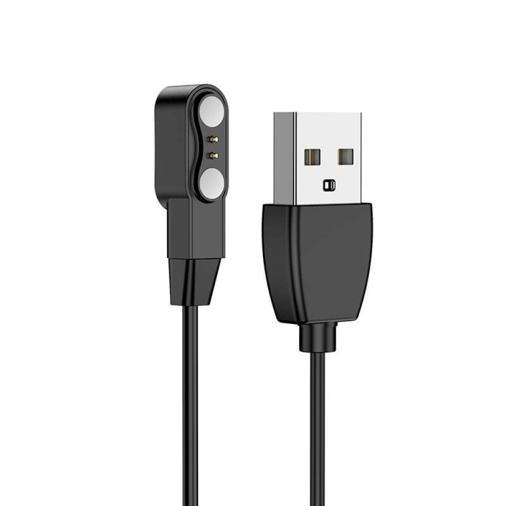 USB Кабель (магнітний) для  HOCO Y3/Y4 Smart Watch Black-1