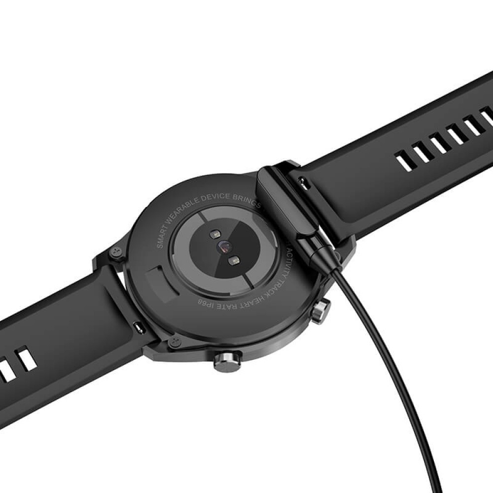 USB Кабель (магнітний) для  HOCO Y3/Y4 Smart Watch Black-2