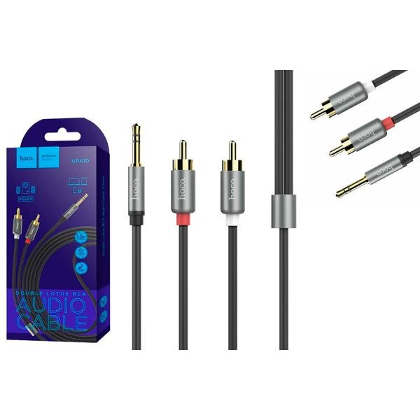 AUX Cable HOCO UPA10 /24 (Сталевий)-0