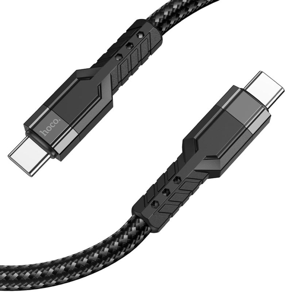 Зарядний шнур TYPE-C to TYPE-C Hoco U110 60W (Чорний)-1