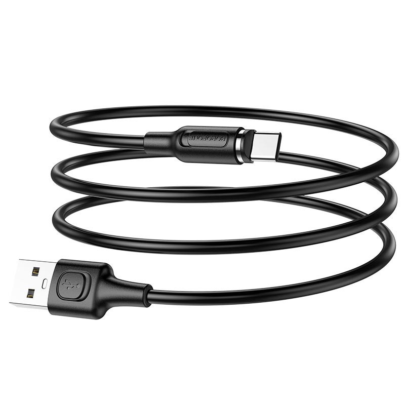 Зарядний шнур Borofone BX41 Amiable USB to TYPE-C 1m (Чорний)-0